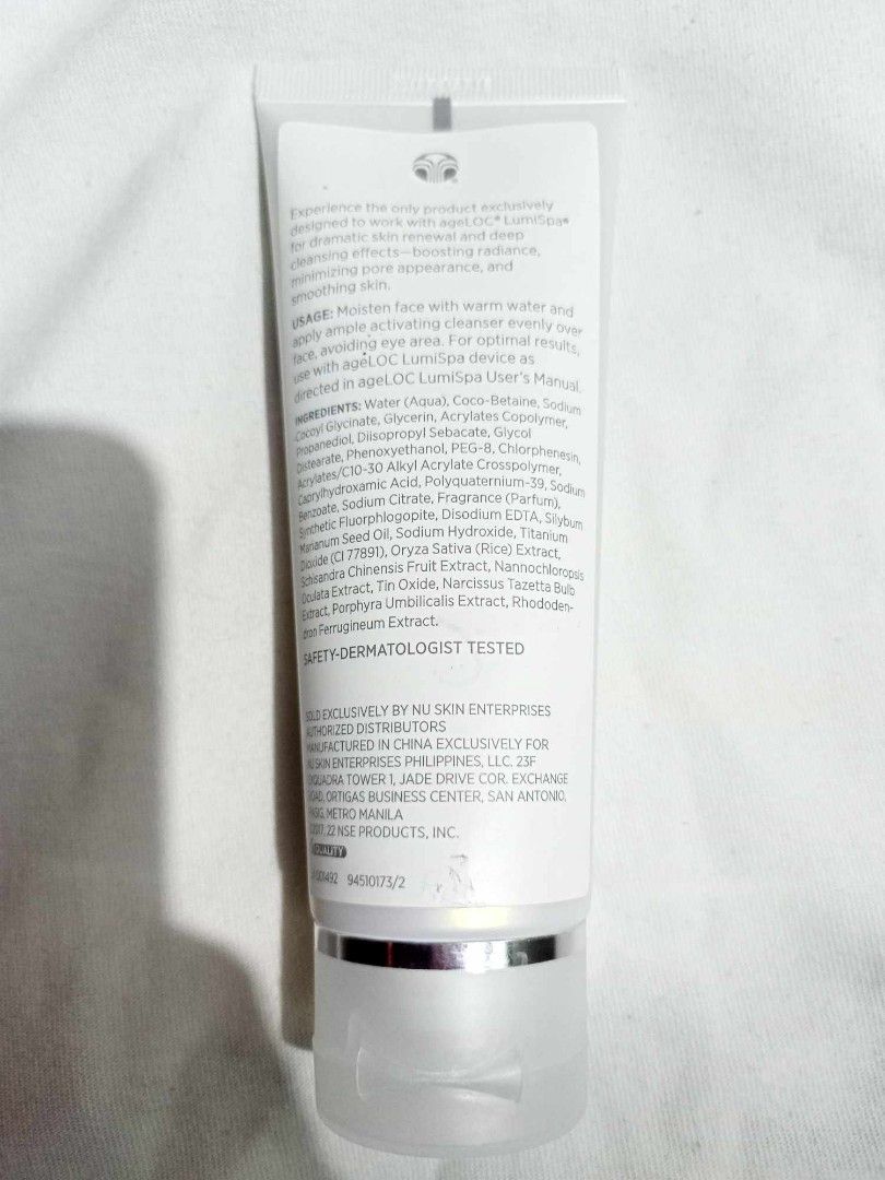 NU Skin Angeloc LUMISPA Normal/ Combi Skin ACTIVATING CLEANSER 100mL
