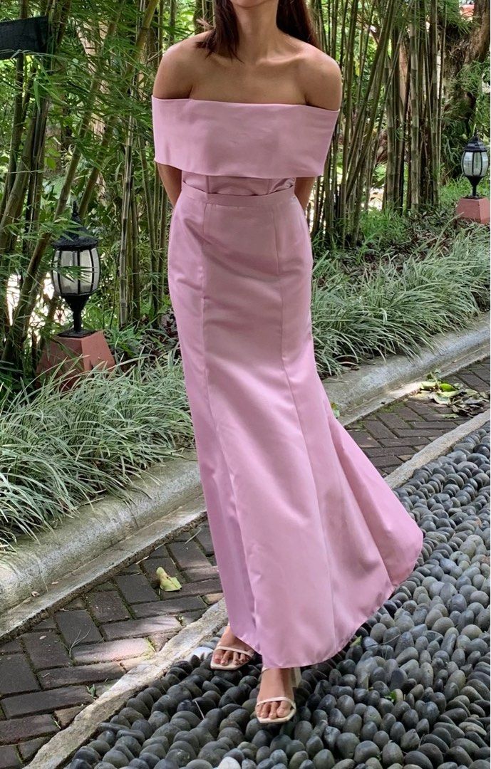 Old rose dress top for wedding guest