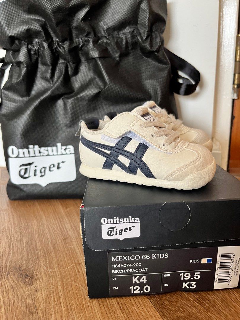 Onitsuka Tiger Mexico 66 Kids Birch Peacoat Babies Kids Babies Kids Fashion on Carousell