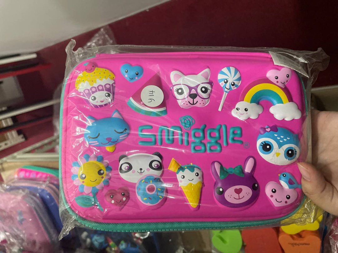 Original Smiggle Pencil Case (5 design available), Hobbies & Toys