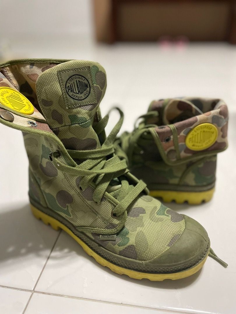 Palladium boots military green sales
