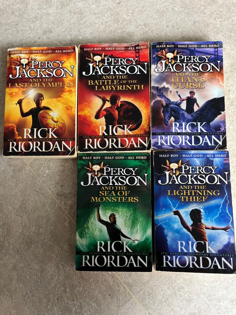 Percy Jackson & the Olympians 5 Children Book Collection Box Set ...