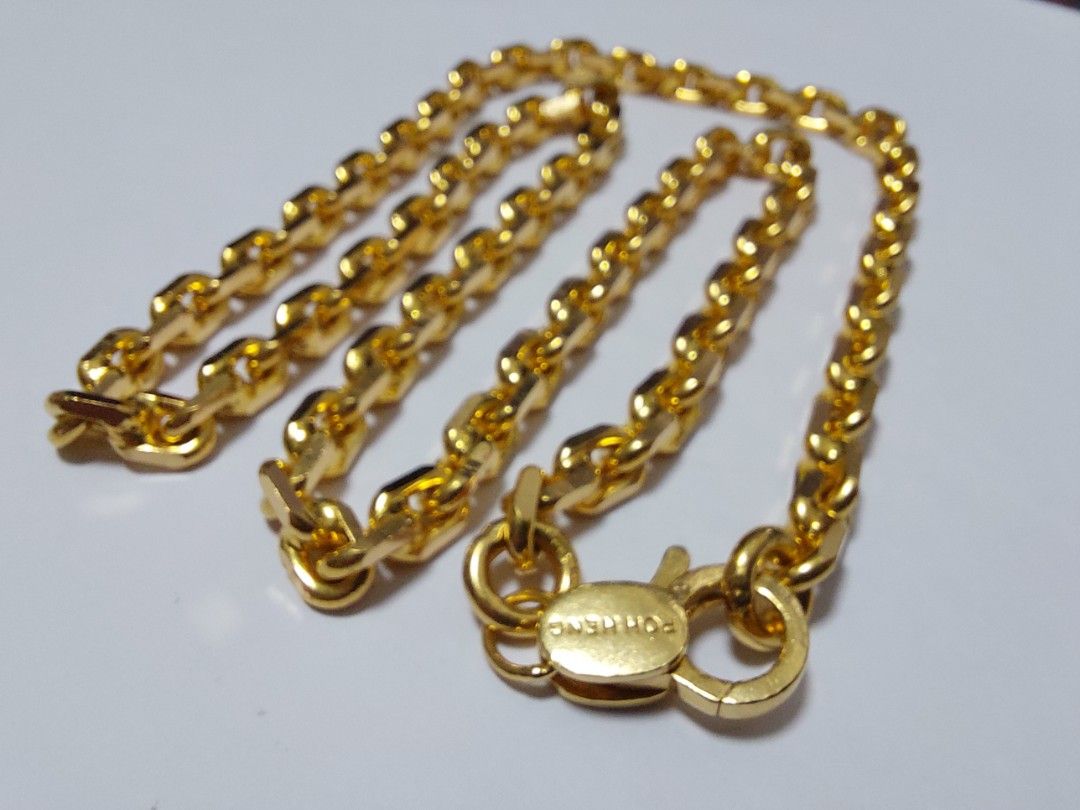 Poh heng 22k gold Rolo Chain 6mm 110.35g 55cm. 6mm 111.64gm 54.5cm 6mm 120.92g 59.7cm 6mm 121.89g 59.9cm 7mm 146.22g 60cm 7mm 147.19g 59.7cm