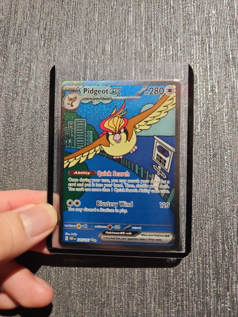 rare pidgeot pokemon card Pidgeot EX 104/108 XY Evolutions Full Art Holo Ultra Rare Pokemon Card main image 0