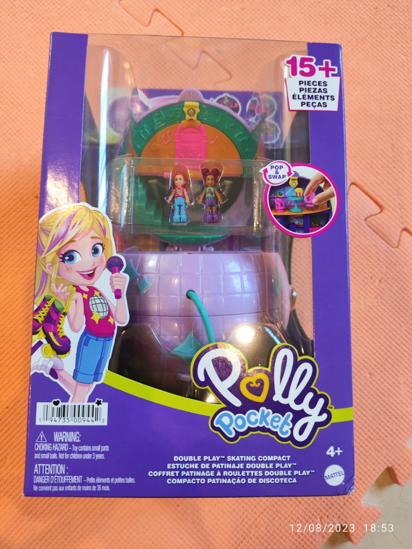 Polly Pocket Double Play Skating Compact