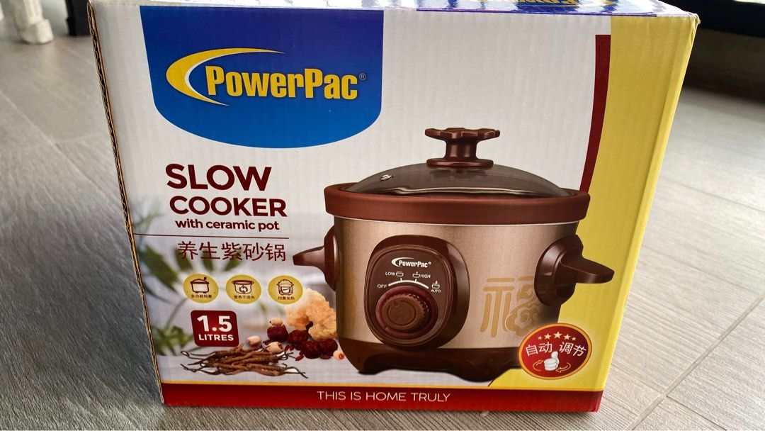 PowerPac Slow Cooker 1.5L, TV & Home Appliances, Kitchen Appliances