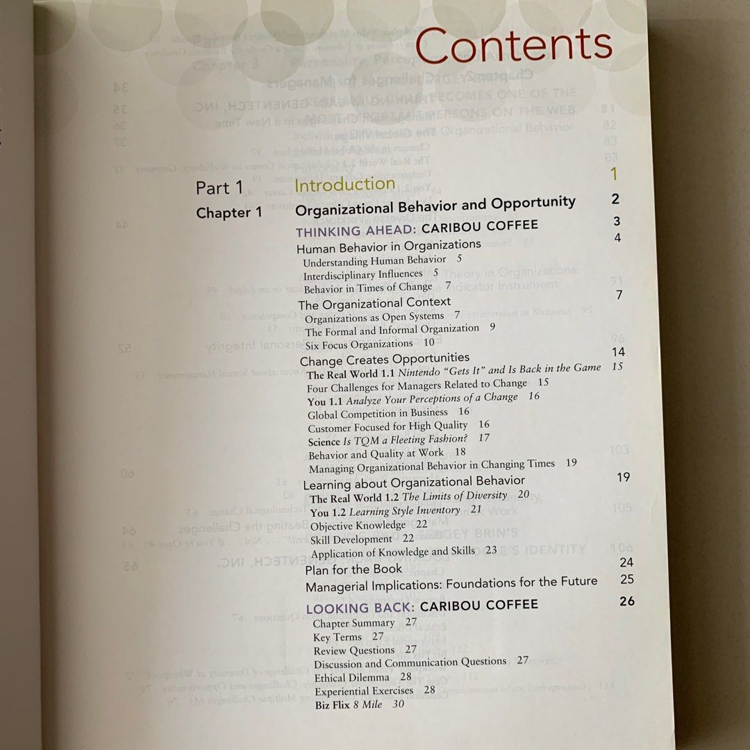 Principles of Organizational Behavior - Realities and Challenges ...