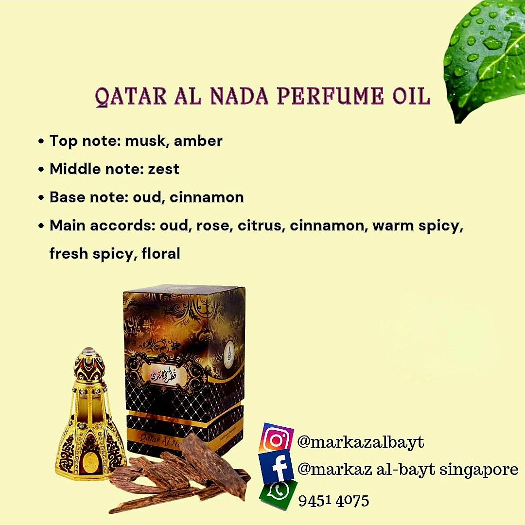 Qatar Al Nada Perfume Oil, Beauty & Personal Care, Fragrance & Deodorants on Carousell