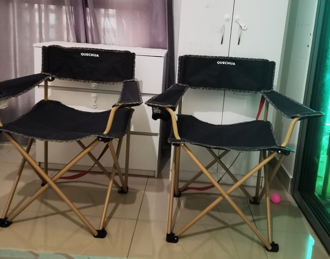 Quechua camping chair XL for 2 set, Sports Equipment, Hiking & Camping