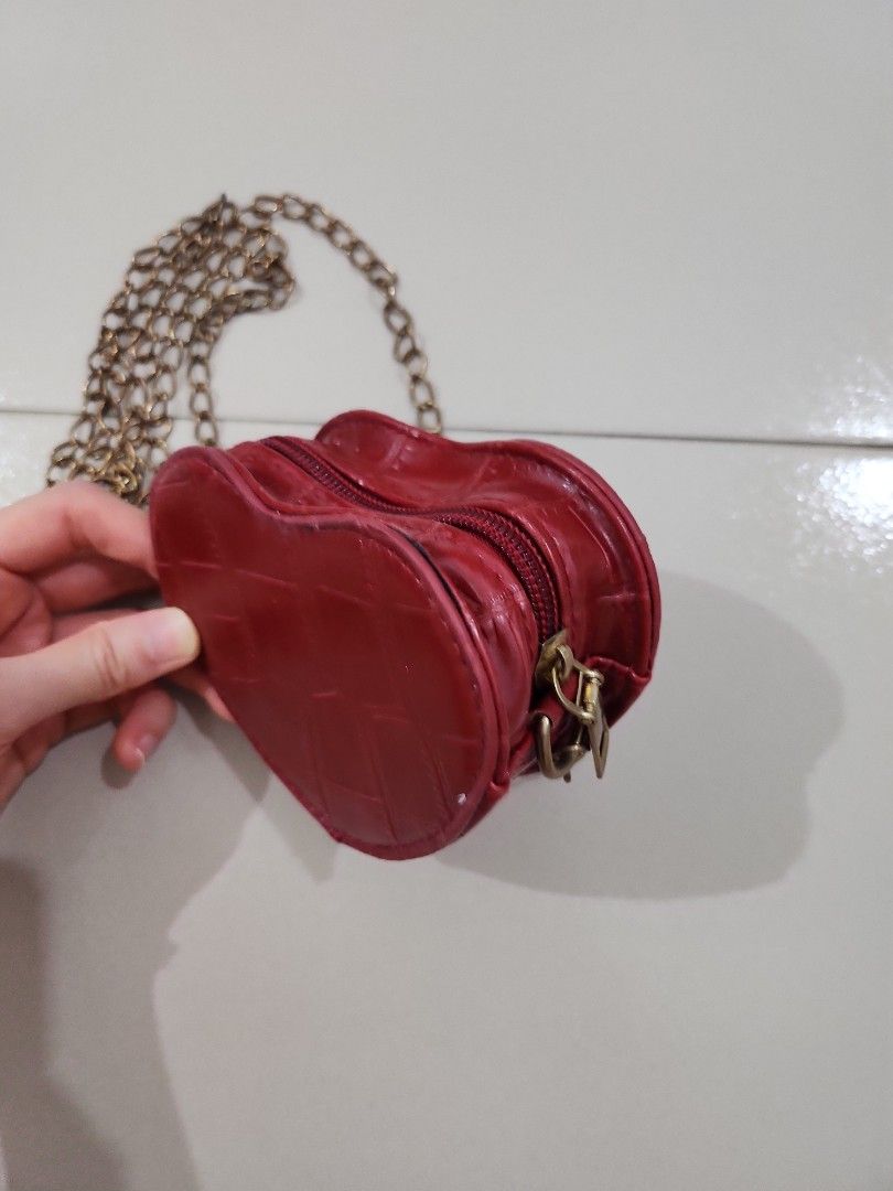 Lovely Red Heart Cross body Bag