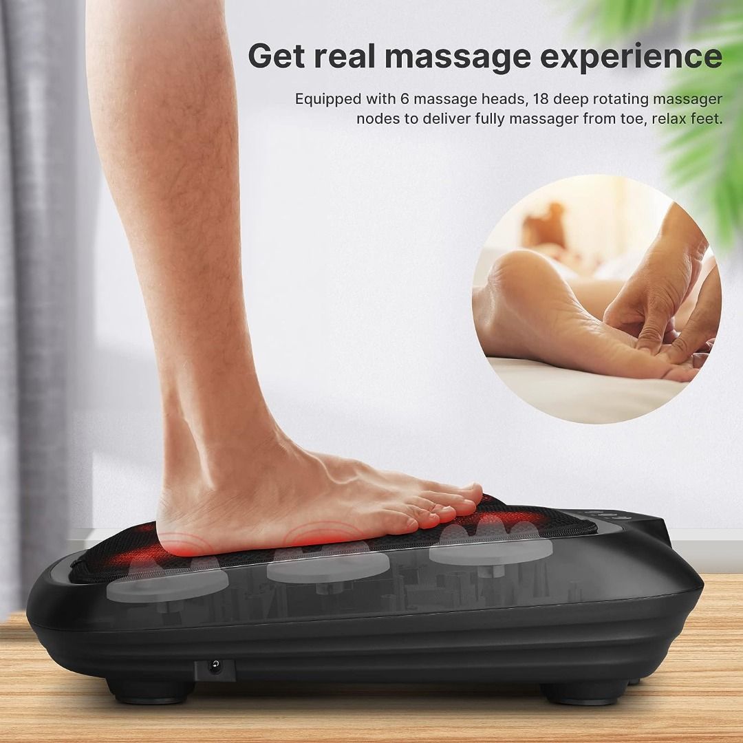 RENPHO Foot Massager with Heat Shiatsu Electric Foot Massager