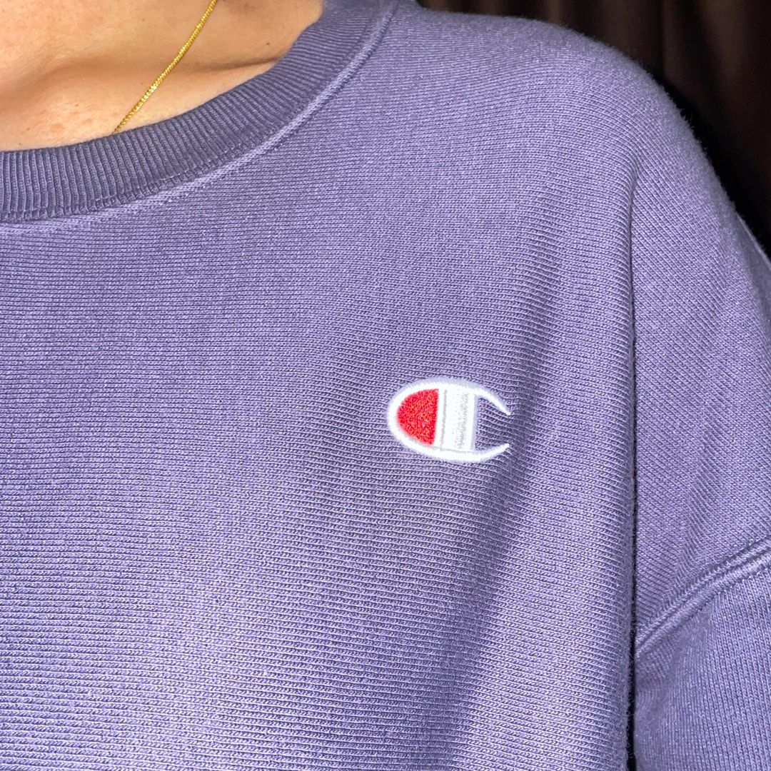 Champion sweater on sale light purple pattern