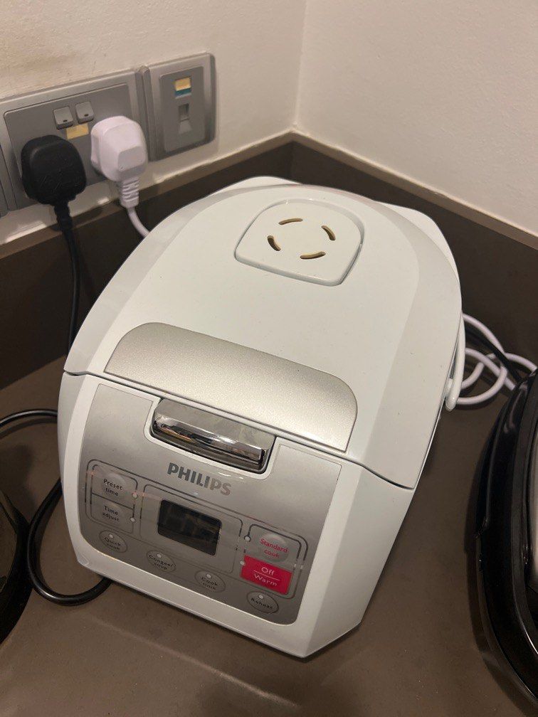 Rice Cooker Philips Avance Collection Fuzzy Logic Rice Cooker, White, HD3030/62, TV & Home