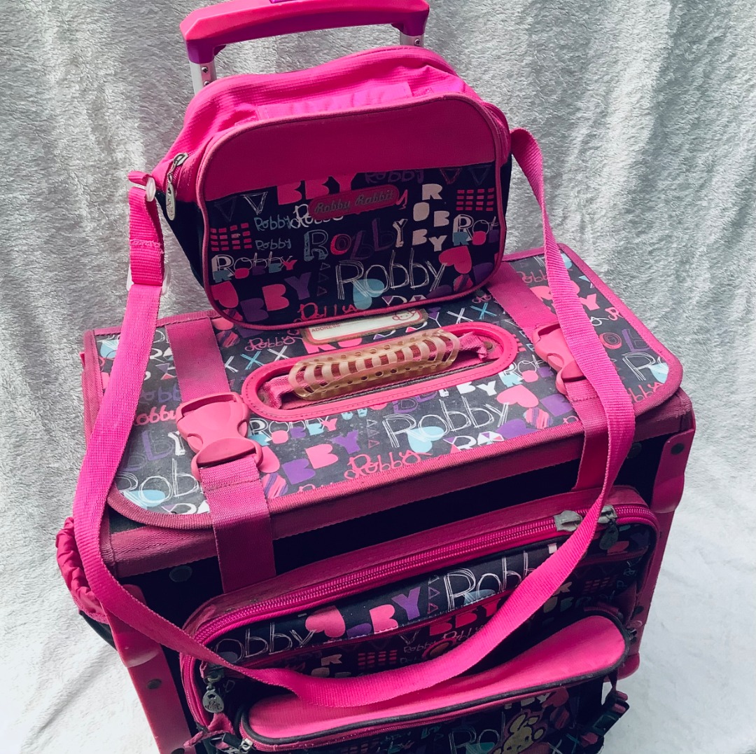 Robby Rabbit School Trolley Bag, Luxury, Bags & Wallets on Carousell