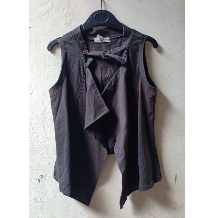 Rompi hitam tanpa kancing, Fesyen Wanita, Pakaian Wanita, Atasan di ...