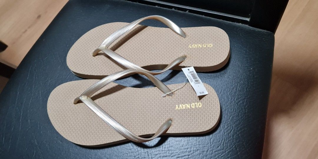 Old navy sales gold flip flop