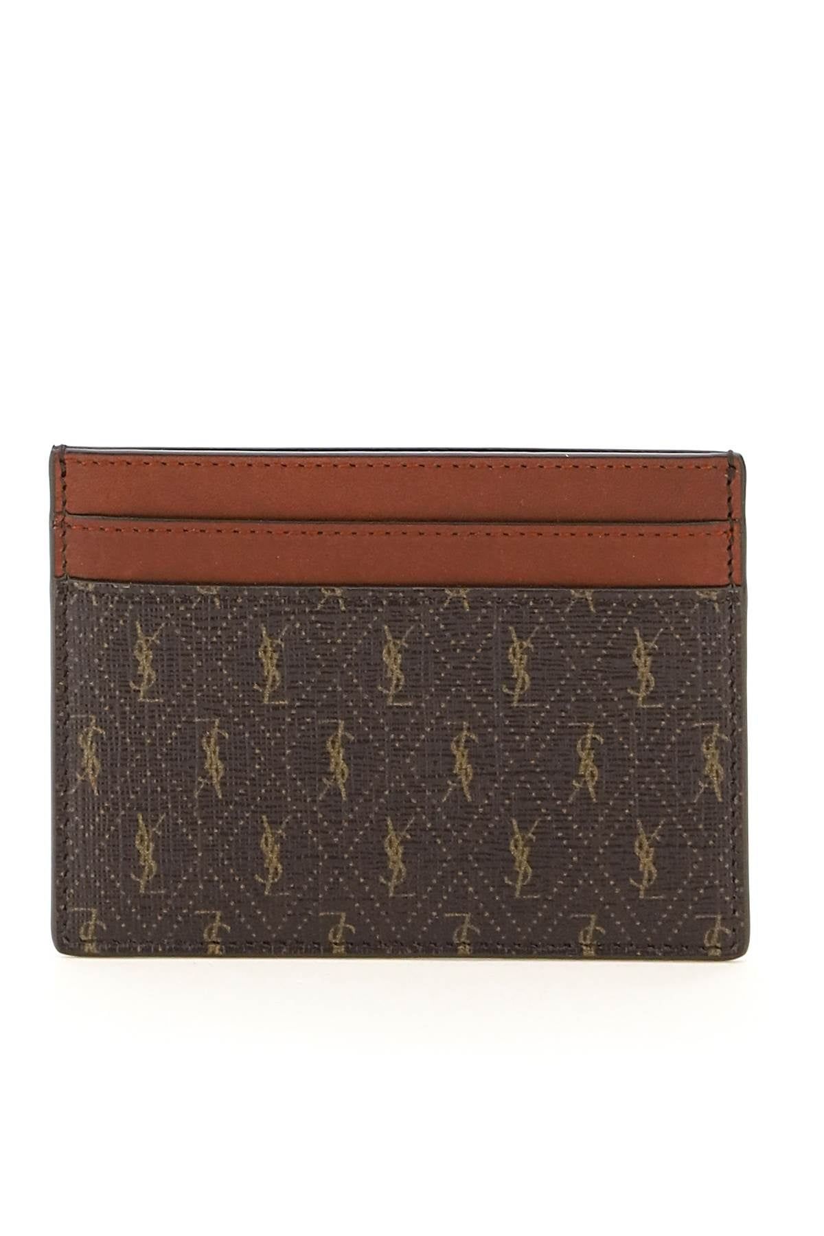 LE MONOGRAMME card holder in CASSANDRE CANVAS AND SMOOTH LEATHER