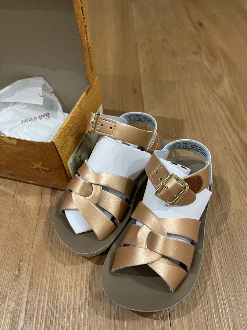Childrens rose shop gold sandals