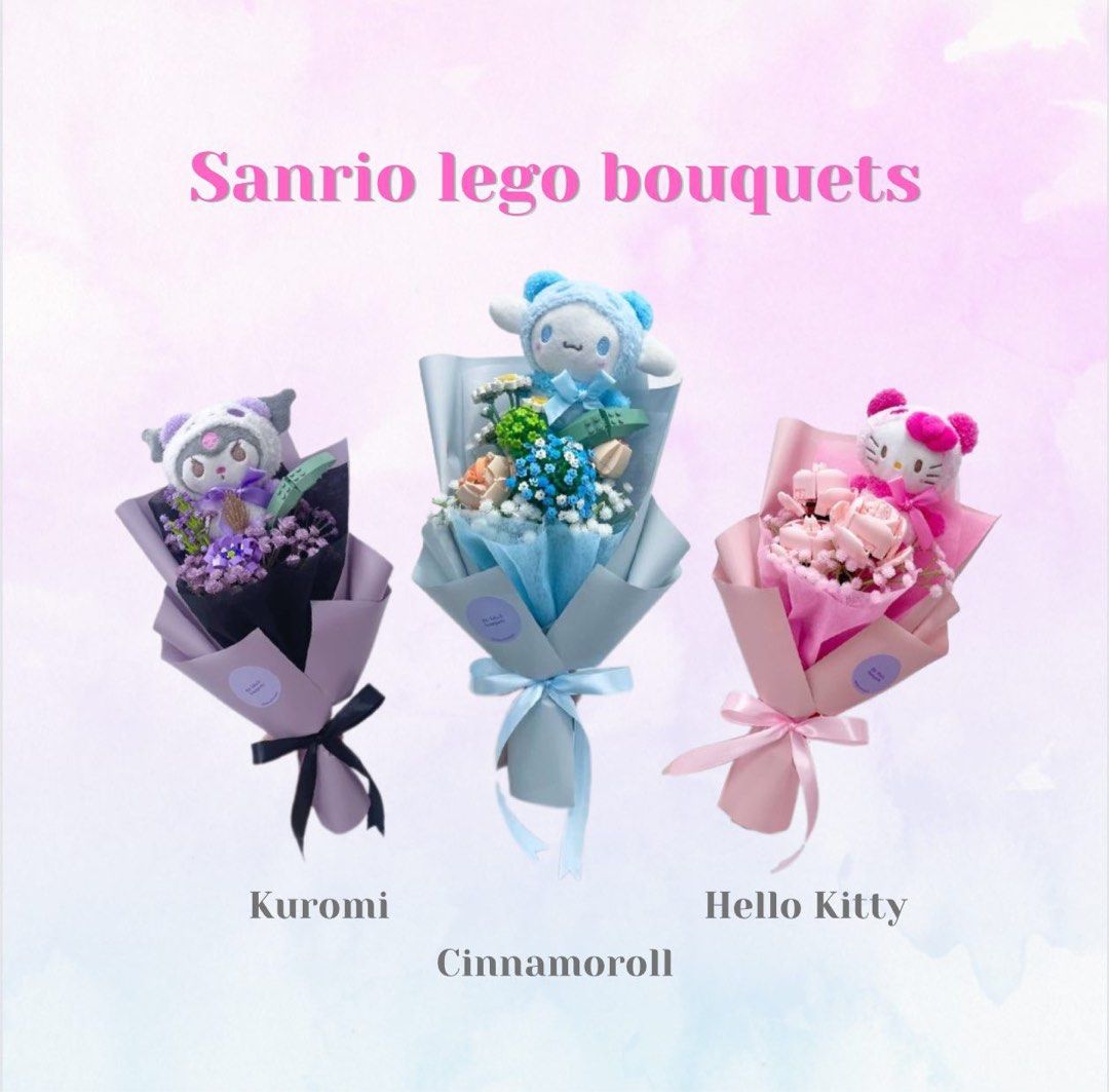 Sanrio flower bouquet lego, Hobbies & Toys, Stationery & Craft, Flowers &  Bouquets on Carousell