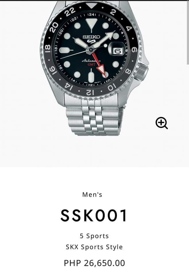 Seiko GMT Automatic Watches, Men's Fashion, Watches & Accessories ...