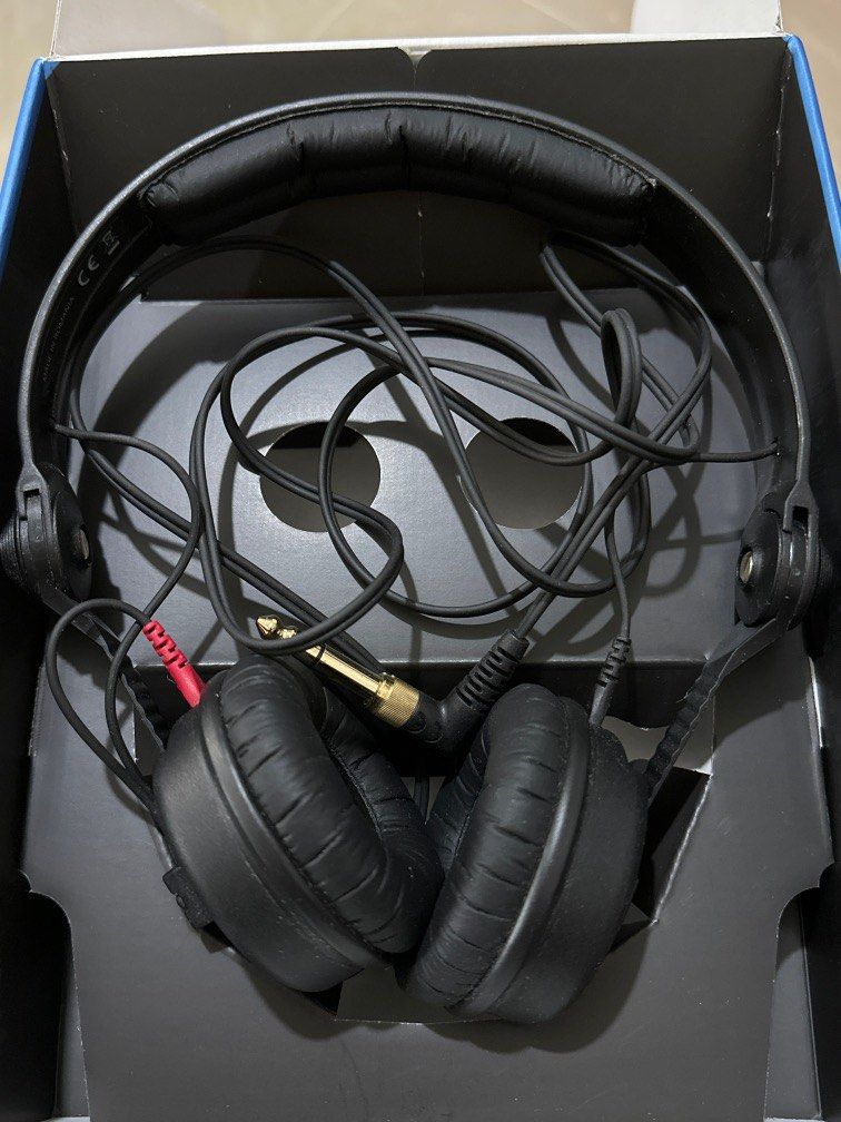 Sennheiser 頭戴式監聽耳機HD 25 [99%新有盒], 音響器材, 頭戴式/罩耳