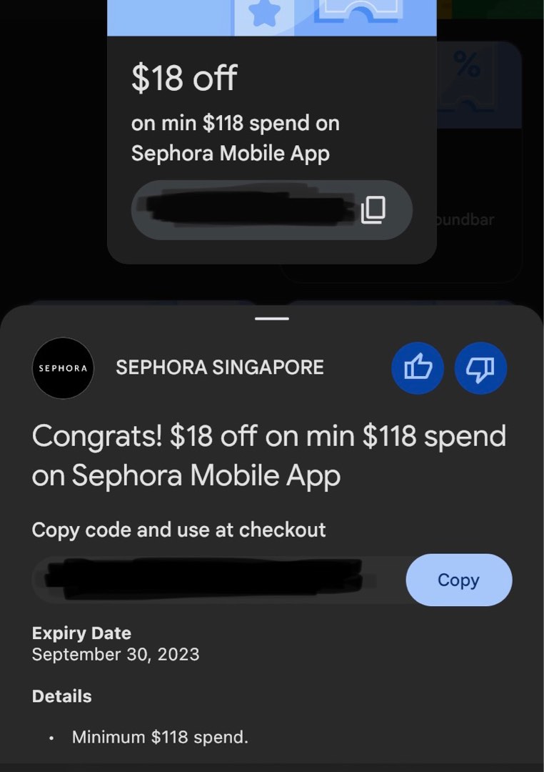 Sepora App $18 Sephora App Voucher, Tickets & Vouchers, Vouchers on Carousell
