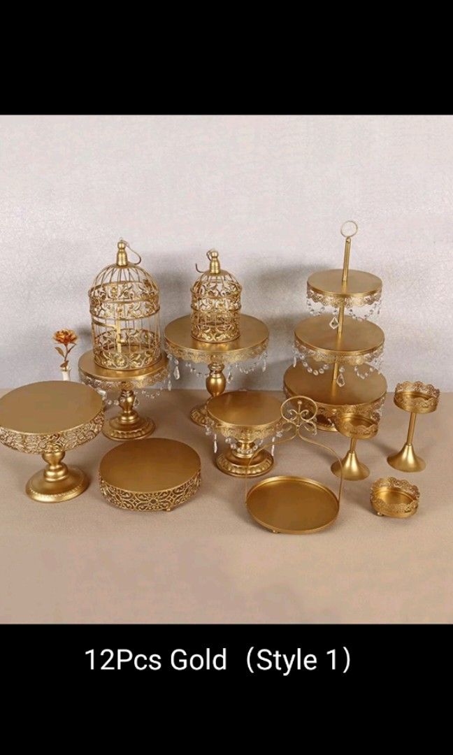 Sewa rental 1 set 12 pieces cup cake stand muffins birthday party