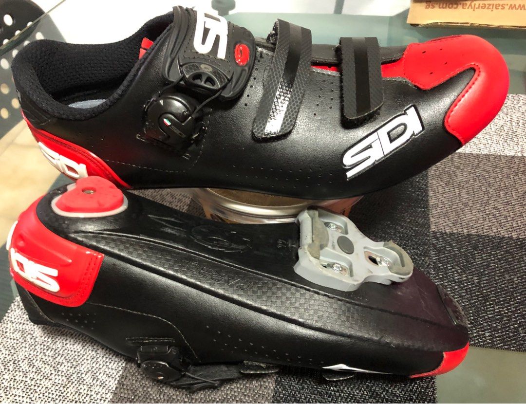 Cycling Shoe Sidi Alba 2 Road Shoes Black Red Size 44