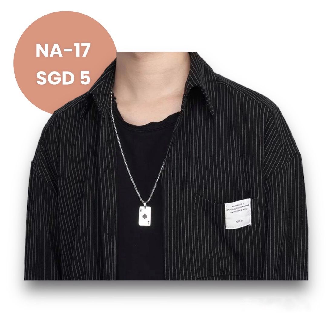 Mens black pendant best sale
