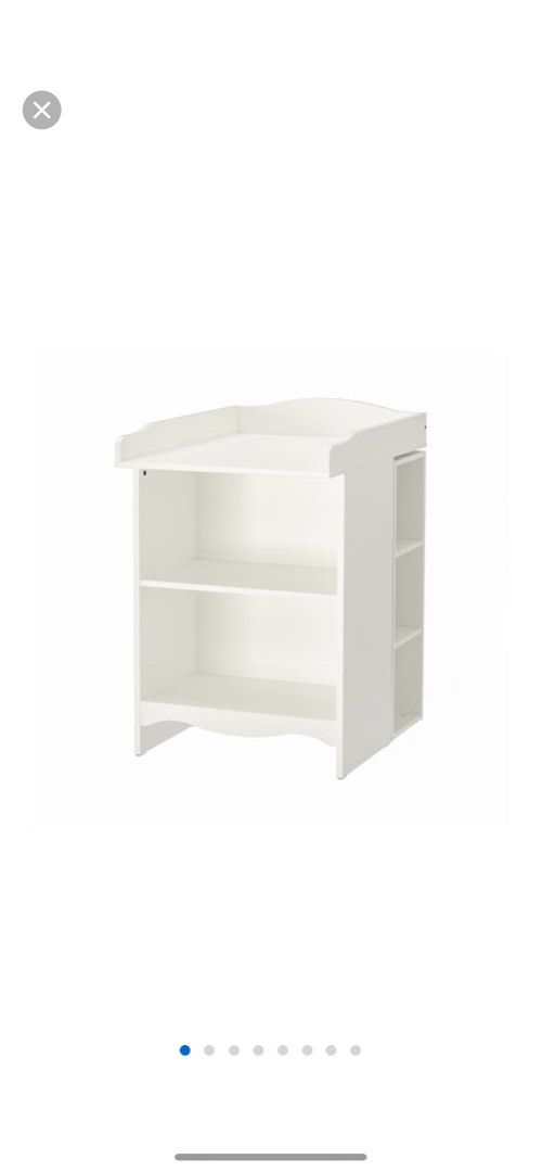 Changing table bookshelf top