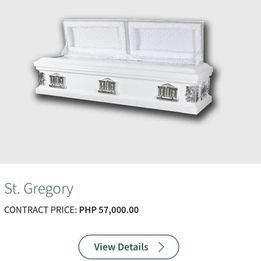 St. Peter Life Plan (Sacrifice Sale Very Cheap!) original price is 53k! St. Gregory Metal Casket