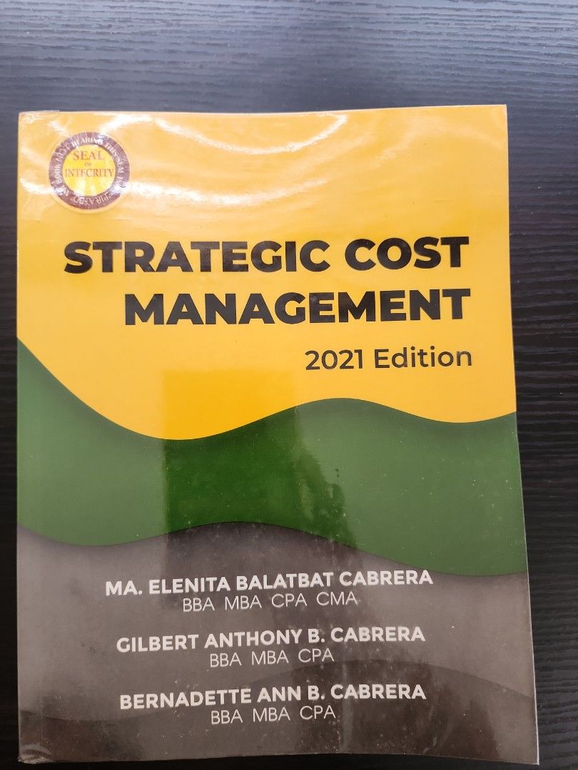 Strategic Cost Management by Cabrera on Carousell