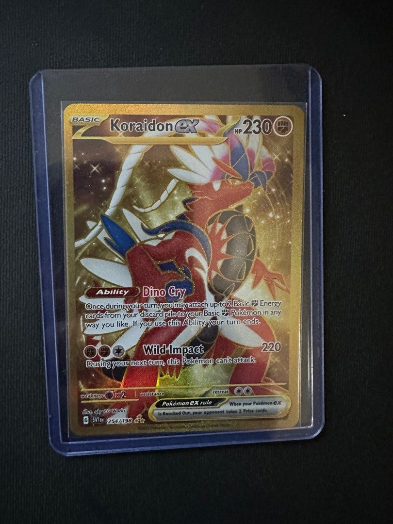 Koraidon EX Gold Card 254/198, Hobbies & Toys, Toys & Games on Carousell