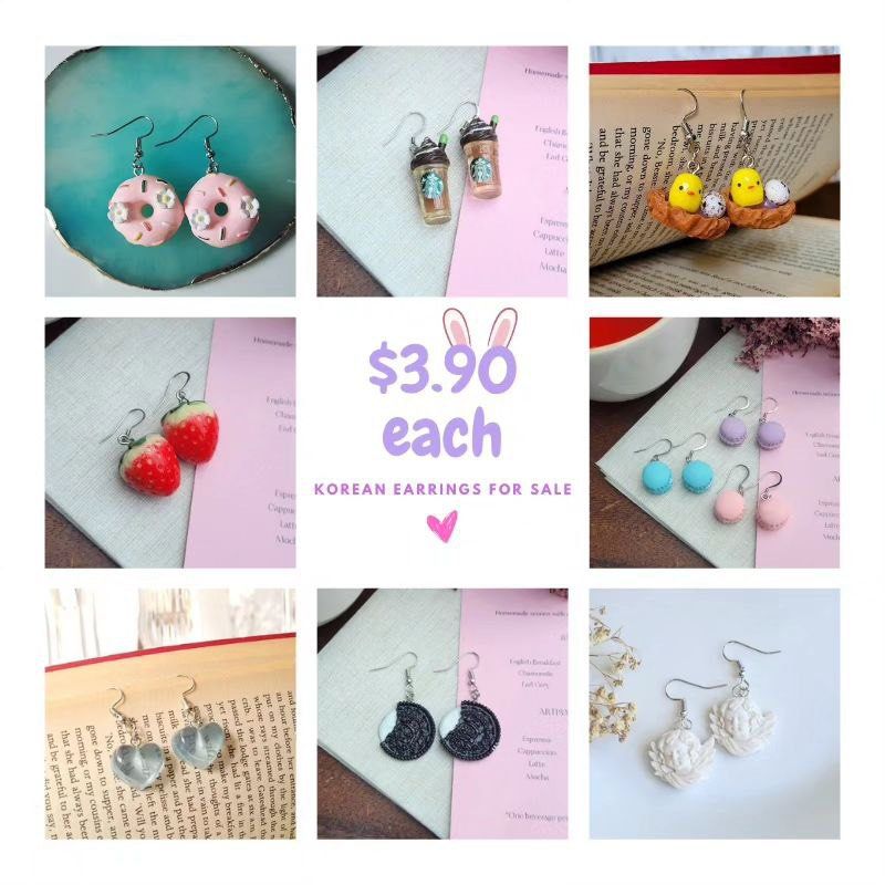 Korean handmade hotsell earrings