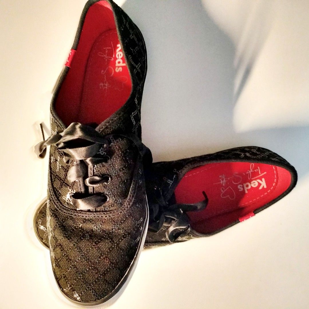 Red sequin clearance keds