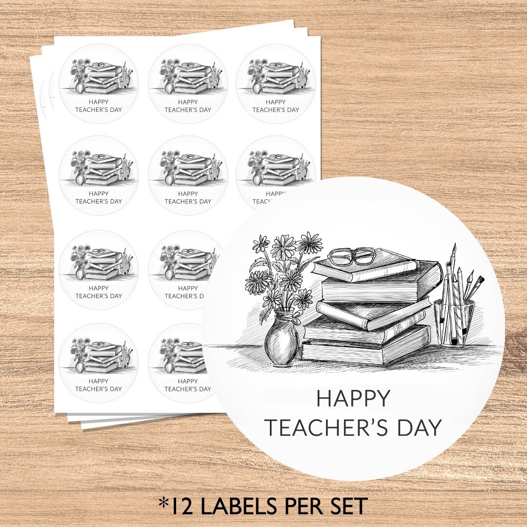 Teacher's Day Labels, Hobbies & Toys, Stationery & Craft, Art & Prints ...
