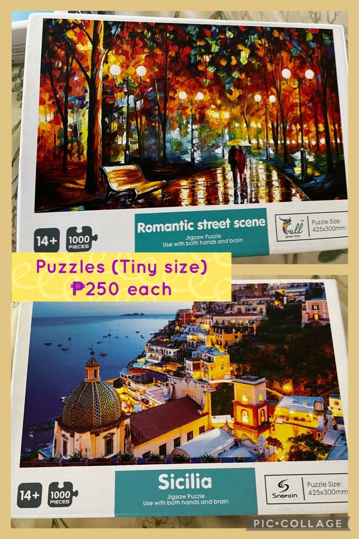 Tiny Puzzles (Category: Toys & Games) located in Pasig City. Submitted by floressi (Listing ID 1248724685, Image 1). Description: Priced for each puzzle.