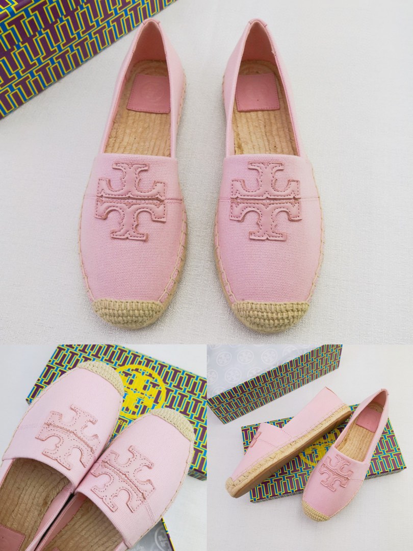 Pink tory burch top espadrilles