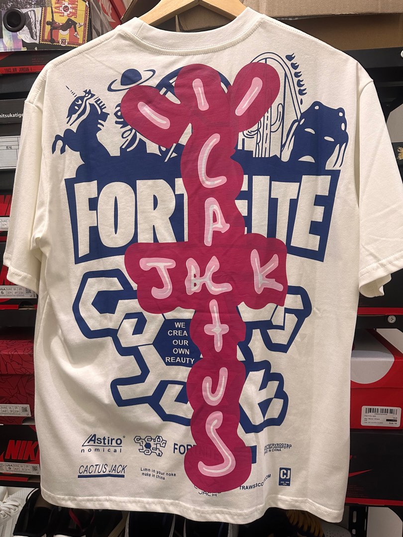 Travis Scott Collab Tshirts (Fortnite & McDonalds) on Carousell