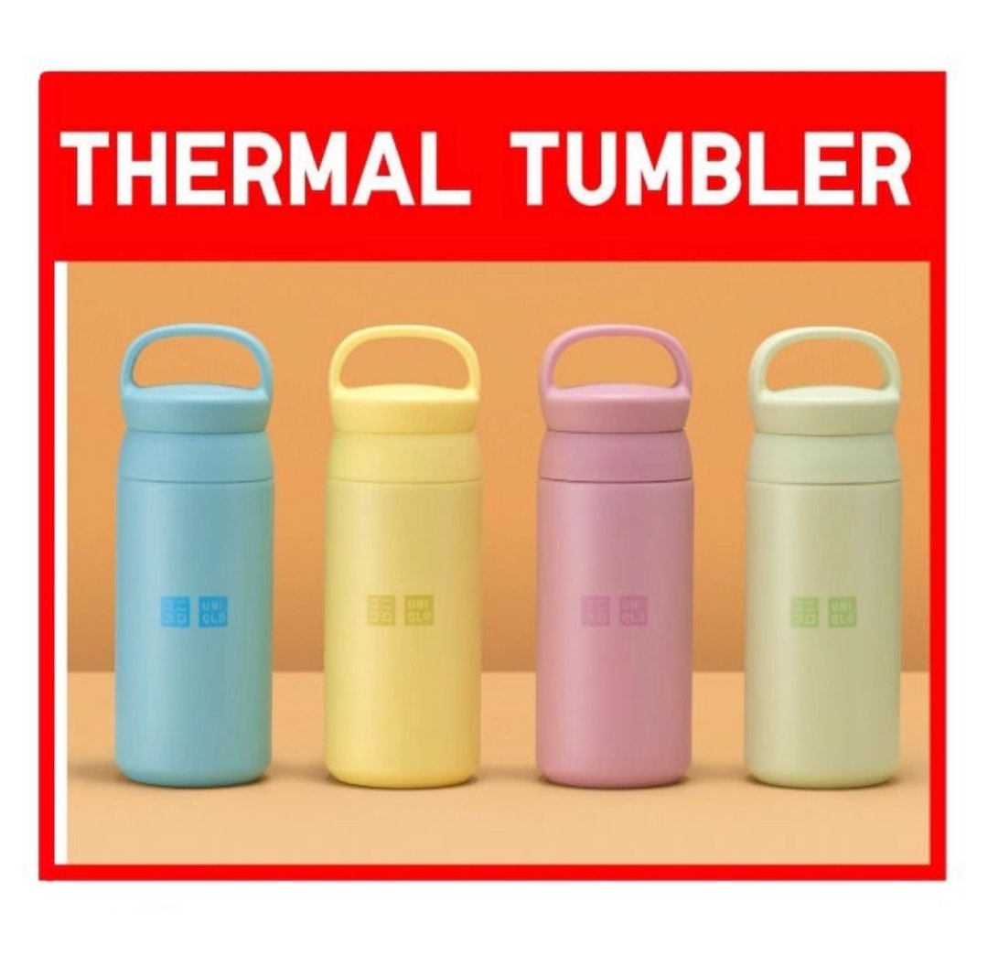 Thermal Tumbler Thermos Uniqlo Original Botol Minum Stainless Steel