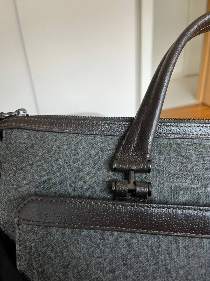 Tumi grey deals briefcase