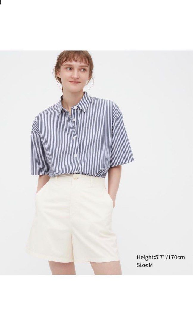 Uniqlo women s Chino shorts off white