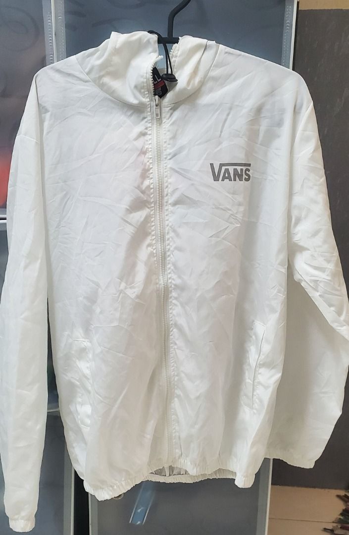 White vans windbreaker new arrivals