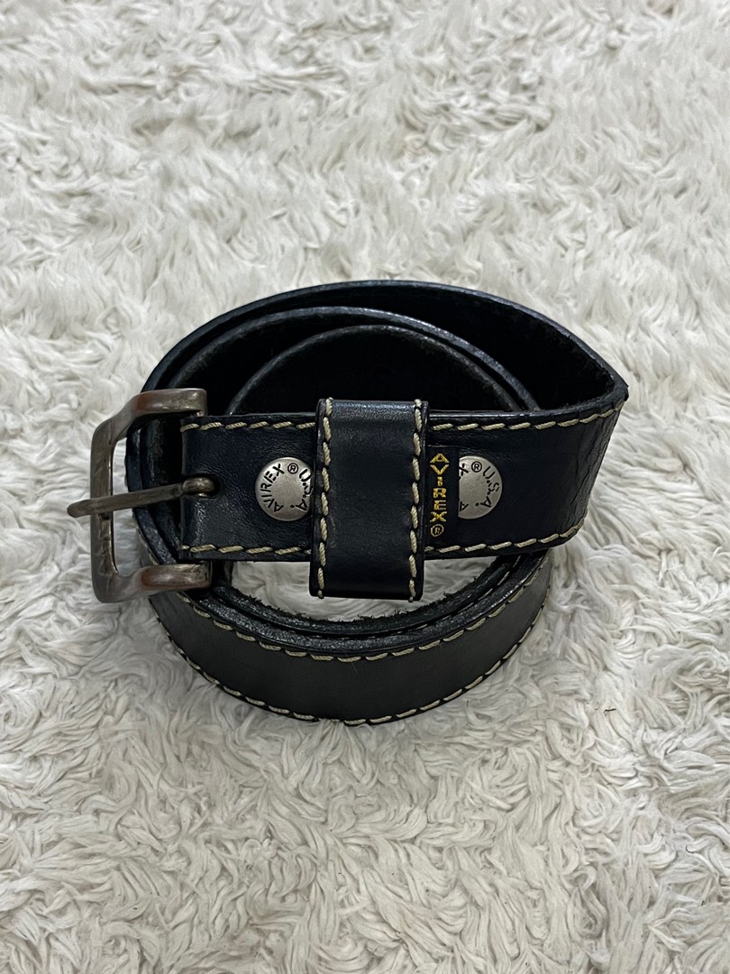 Vintage Avirex USA Leather Belt, Men's Fashion, Watches & Accessories ...