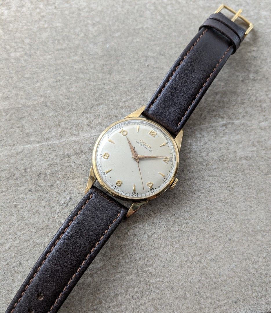 Vintage Doxa Antimagnetique Manual Wind Watch Men s Fashion