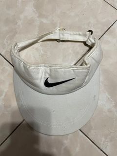 Vintage Nike White Visor Cap