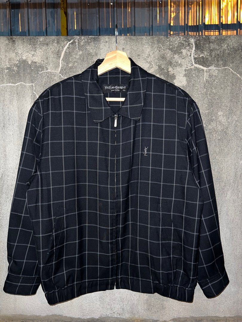 Vintage x Ysl Pour Homme x Yves Saint Laurent HARRINGTON JACKET YSL