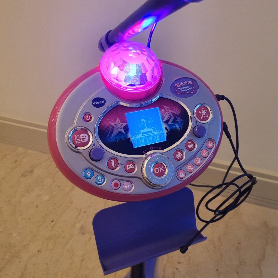 VTech Kidi Star Karaoke Machine, Pink/Purple 