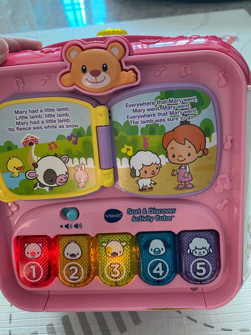 Vtech sort & discover activity cube pink discount