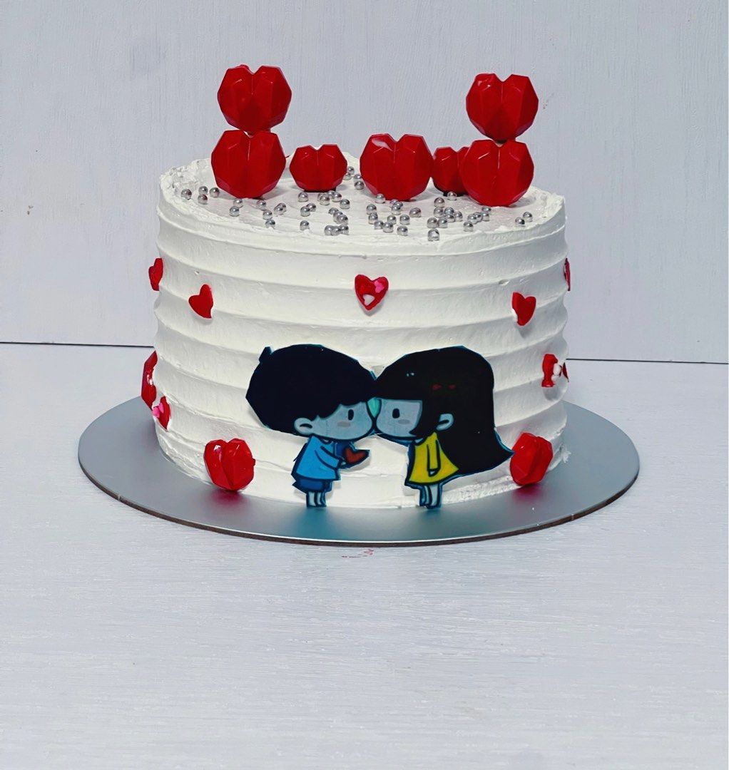 Cute Couple Wedding Cake